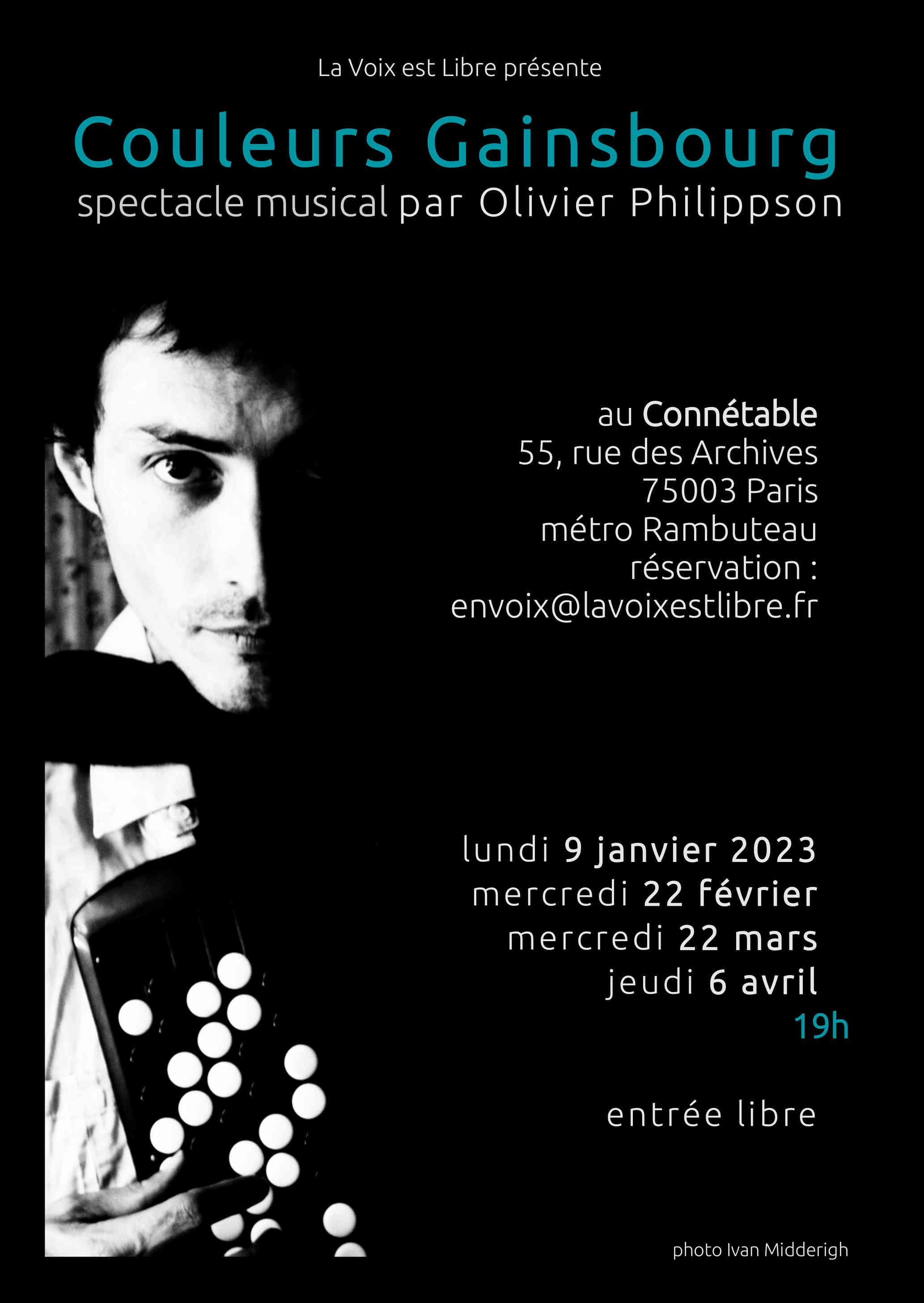 Couleurs Gainsbourg - affiche